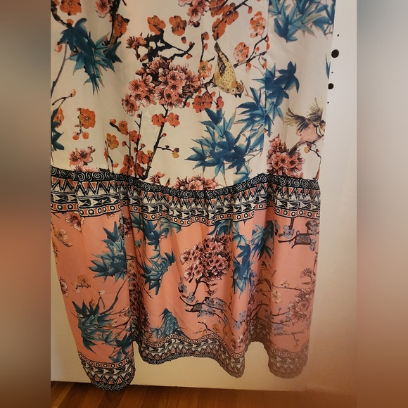 Flying Tomato Floral Patchwork Wrap Maxi Skirt | Sz Lrg | NWOT - Picture 8 of 10